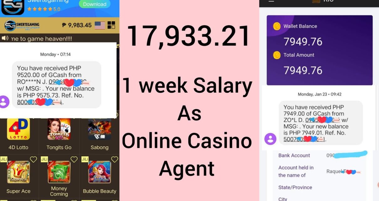 How to withdraw my salary as online Casino Agent