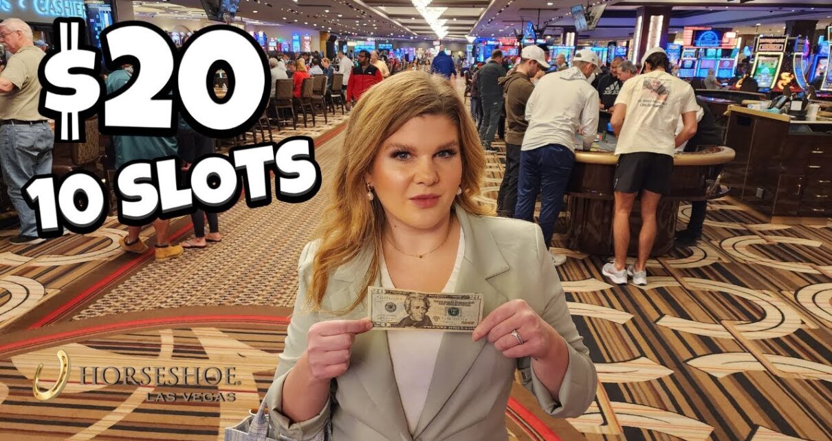 I set  in 10 Slot Machines at Horseshoe Casino in Las Vegas… And HIT BIG! ?