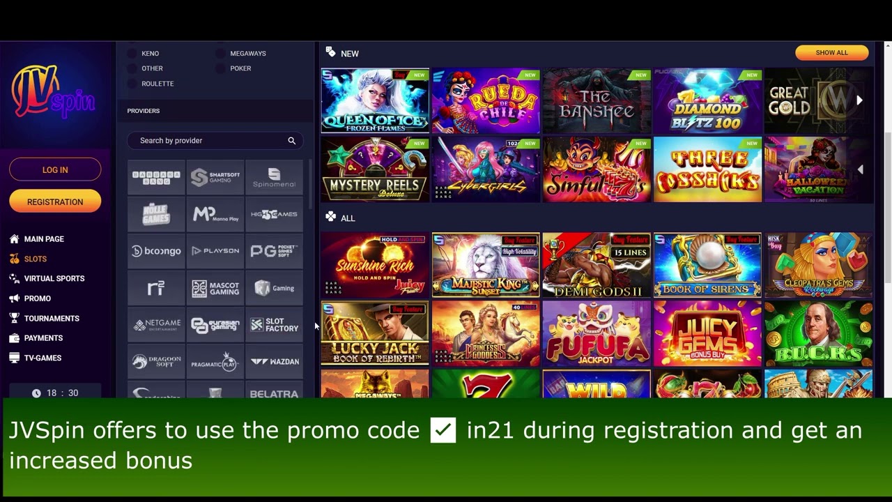 JVSpin – Online Casino With a Bonus