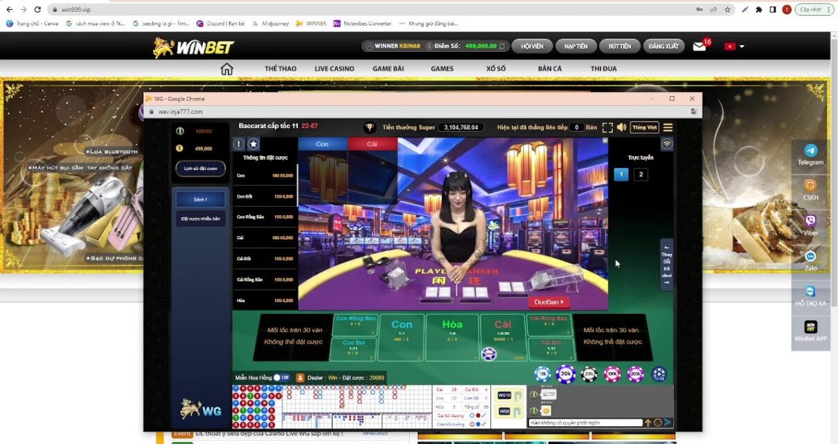 LIVE online casino baccarat games 19 2 2023 Ca Toi I BACCARAT Ha Hong San