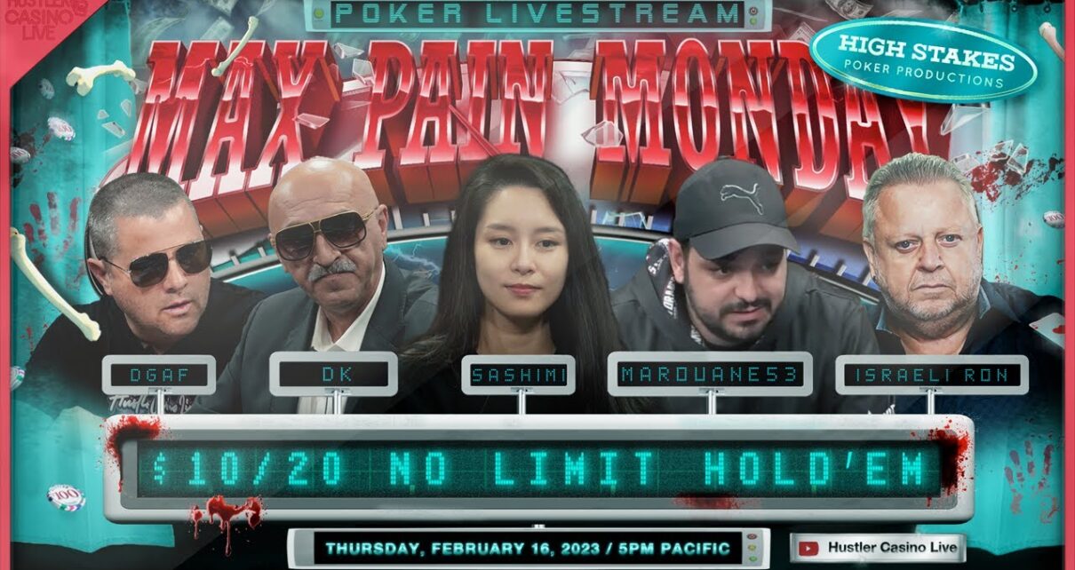 MAX hurting THURSDAY!! Sashimi, DGAF, DK, Israeli Ron & Marouane53!! Commentary by RaverPoker