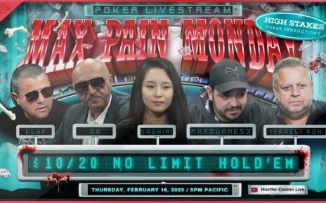 MAX hurting THURSDAY!! Sashimi, DGAF, DK, Israeli Ron & Marouane53!! Commentary by RaverPoker