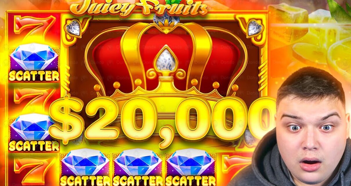 RARE 1000X WIN & 5 SCATTER BONUS On JUICY FRUITS?!.. (UNBELIEVABLE)