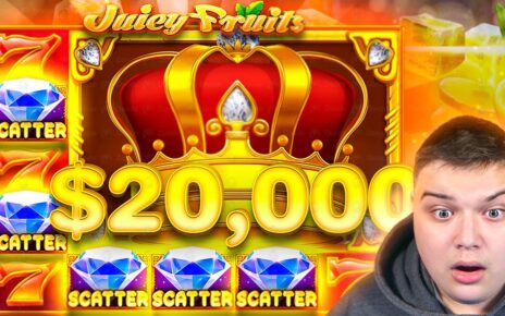 RARE 1000X WIN & 5 SCATTER BONUS On JUICY FRUITS?!.. (UNBELIEVABLE)