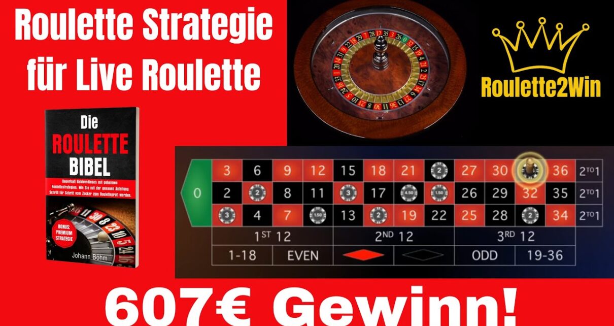 Roulettesystem deutsch! 607€ mit Roulettestrategie im online Casino