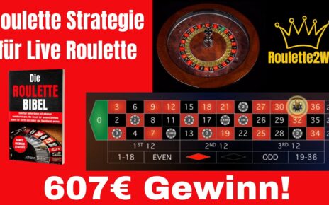 Roulettesystem deutsch! 607€ mit Roulettestrategie im online Casino