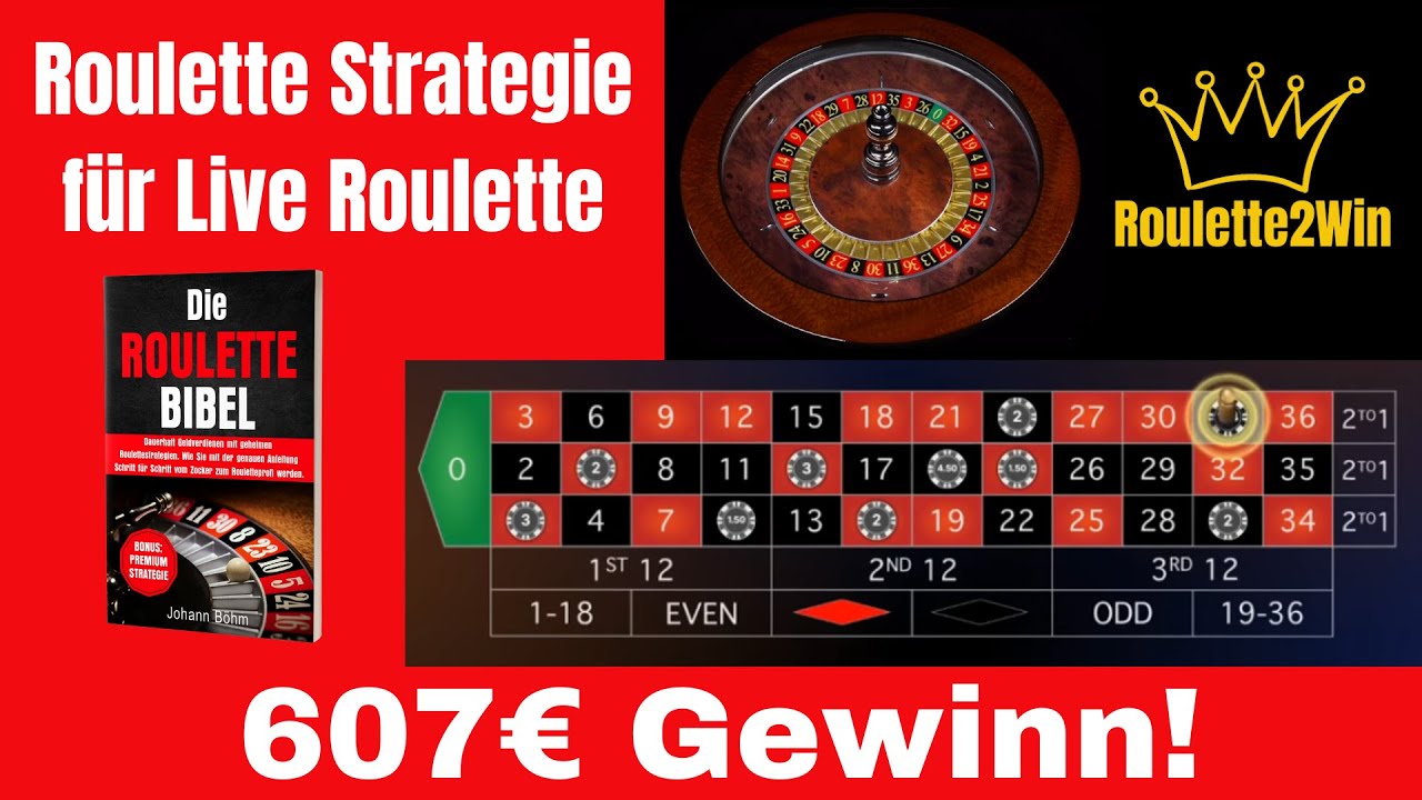 Roulettesystem deutsch! 607€ mit Roulettestrategie im online Casino