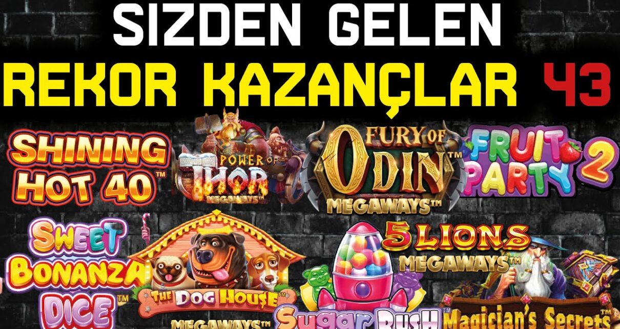 SLOT OYUNLARI ? SİZDEN GELENLER ? SLOT REKOR KAZANÇLAR 43ı