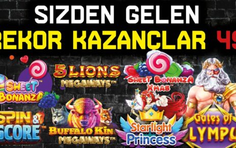 SLOT OYUNLARI ? SİZDEN GELENLER ? SLOT REKOR KAZANÇLAR 49 #slotoyunları #casino #slot