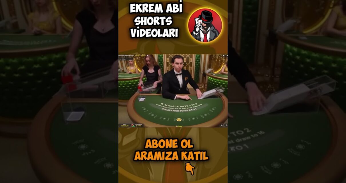 Sayılara fısıldayan Adam! Ekrem abi Blackjack #ekremabi #casino #blackjack #canlıcasino #slotizle