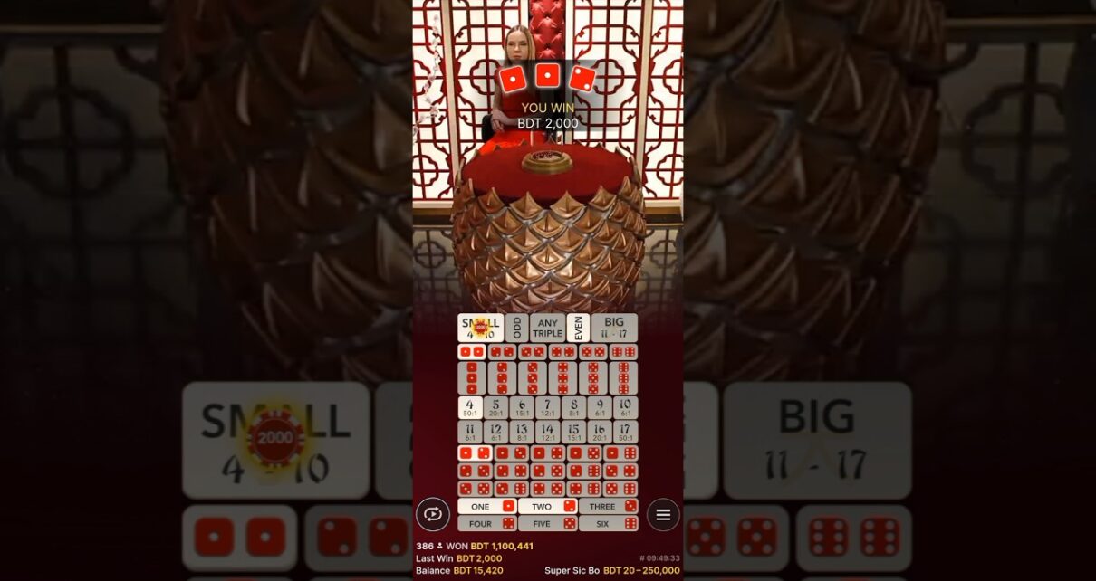 Sic bo Big Win Win Win?????Mcw Casino