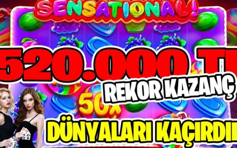 Sweet Bonanza | 520.000 TL Rekor Kazanç 100X Ve Kalp Kombosu | #sweetbonanza #slotoyunları #casino