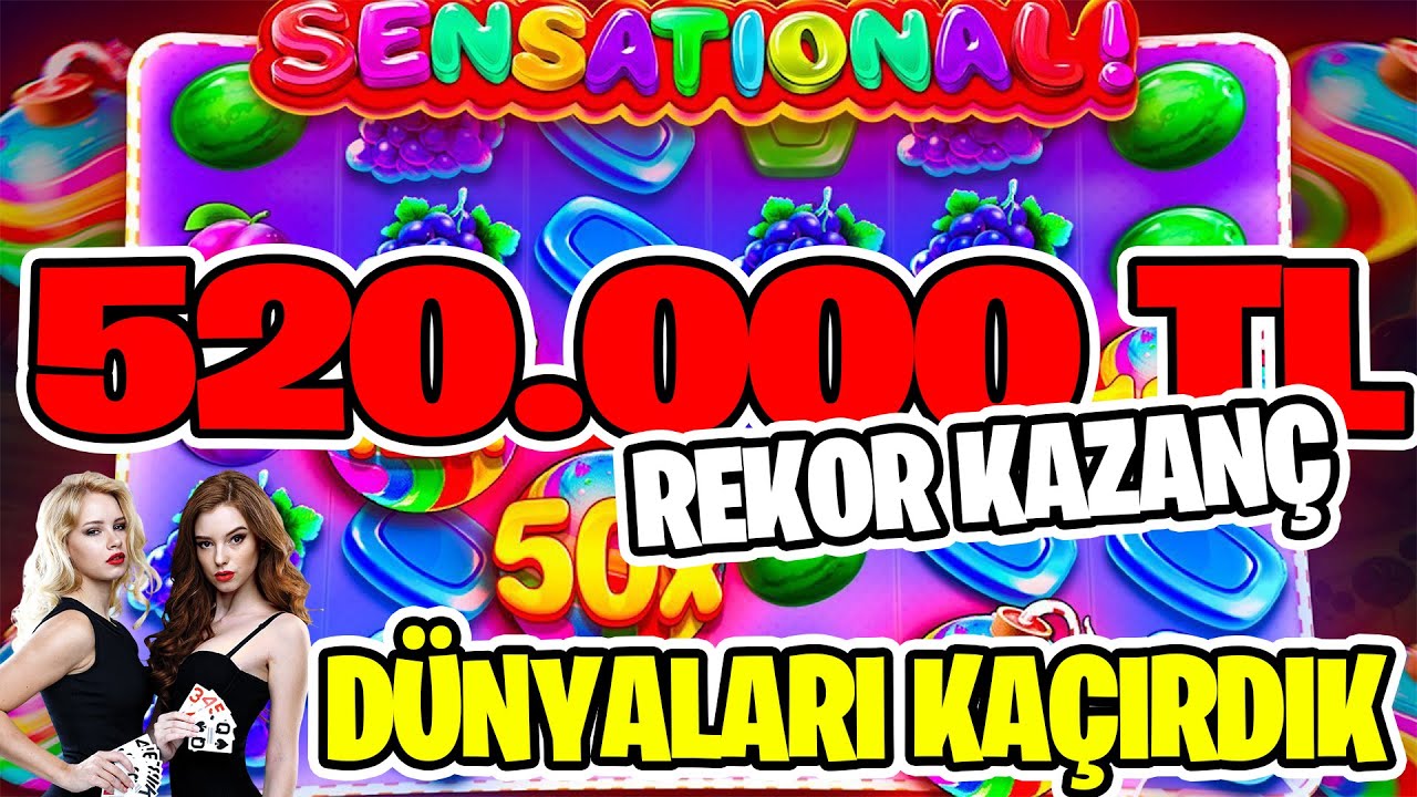 Sweet Bonanza | 520.000 TL Rekor Kazanç 100X Ve Kalp Kombosu | #sweetbonanza #slotoyunları #casino