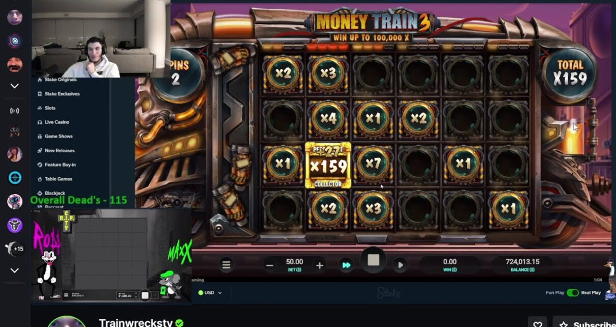 TrainWrecksTV and Xposed Winning MILLIONS on the Moneytrain Slot!! Online Gambling