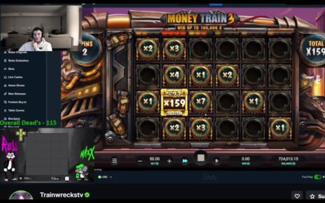 TrainWrecksTV and Xposed Winning MILLIONS on the Moneytrain Slot!! Online Gambling