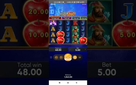 jackpot winning in online casino game