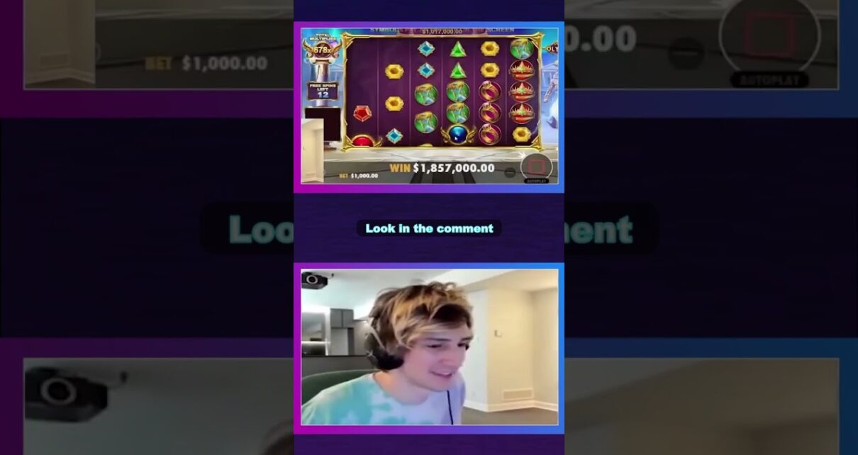 streamer caught max win in online casino on Gates of Olympus slot #shortsvideo