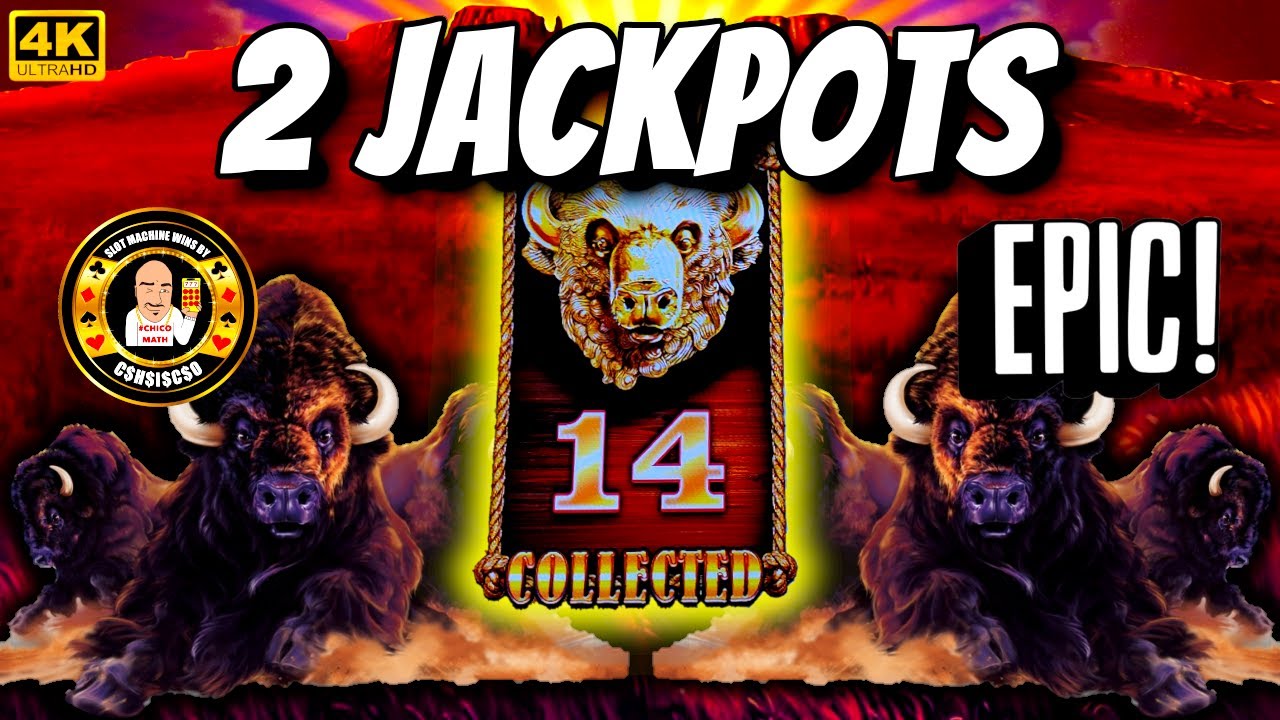 2 EPIC JACKPOTS on Buffalo Gold at Downs Casino