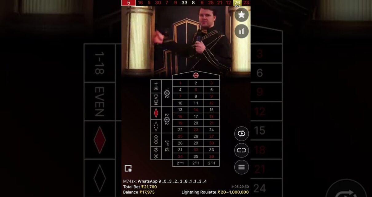 30k? win in lightning roulette