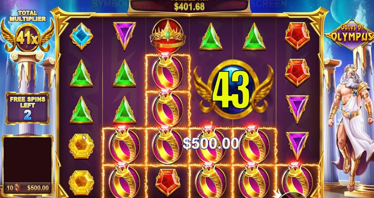 43X GATES OF OLYMPUS? HIT10 RINGS BIG CASINO WIN BONUS BUY ONLINE SLOT GAME