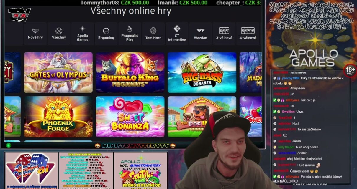 APOLLO GAMES ONLINE CASINO 16.3.2023 • KOMPLETNÍ ZÁZNAM STREAMU