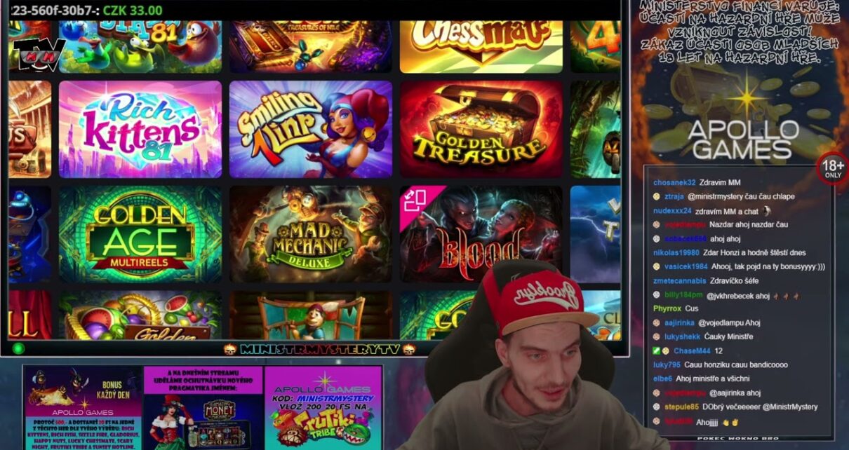 APOLLO GAMES ONLINE CASINO 9.3.2023 • KOMPLETNÍ ZÁZNAM STREAMU