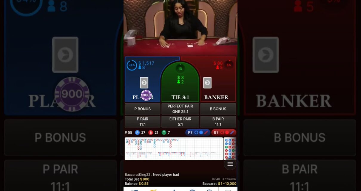 After a losing streak, went all in!!! Baccarat online casino