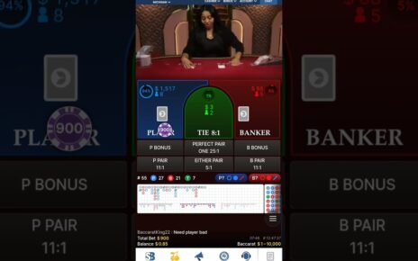 After a losing streak, went all in!!! Baccarat online casino