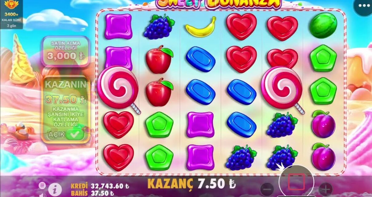 ?BAŞLANGIÇ 30.000₺ SWEET BONANZA – CANLI YAYIN  ☘☘  #çekiliş #slot #casino