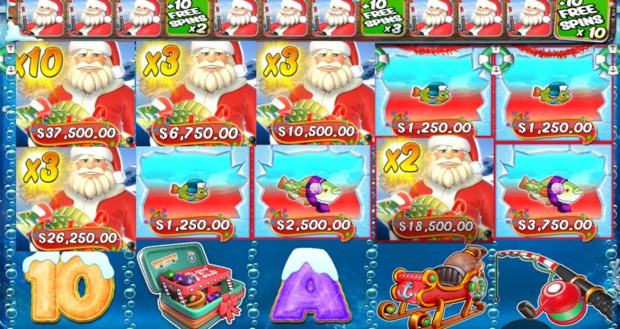 BIG BASS CHRISTMAS – 10X MULTILIER – BIG WIN – BONUS BUY ONLINE CASINO