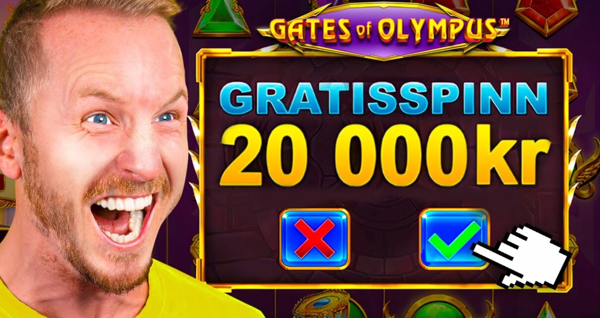 Bonusköp för 50 000 kr på Gates of Olympus big win hos Spela Casino