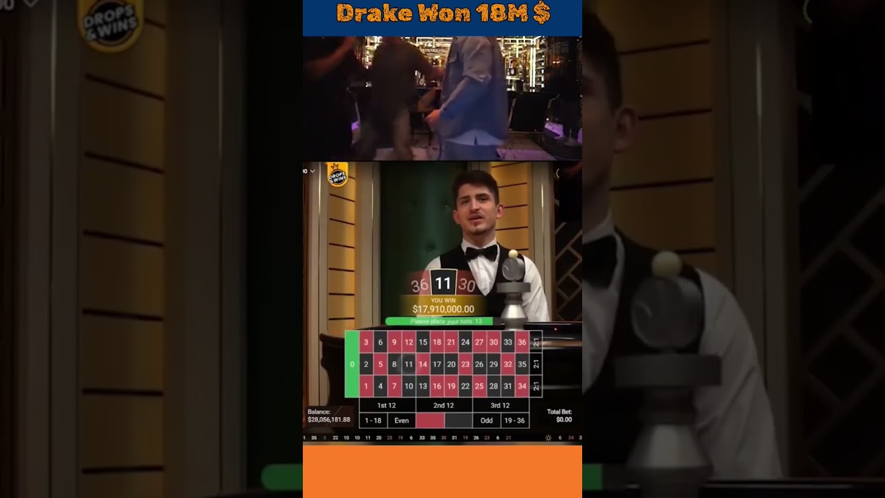 Drake Broke Online Casino and won $18Million #drake #gambling #casino #slots #cryptogames