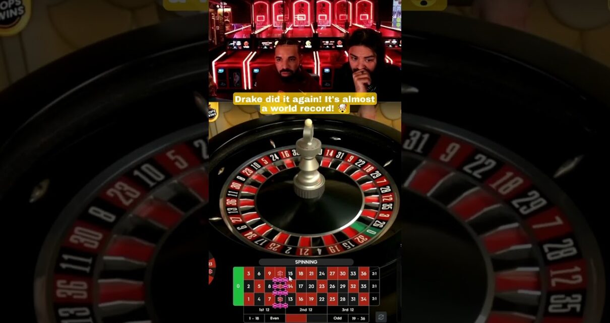 Drake Did it Again! It’s Almost a World tape! #drake #roulette #gambling #livecasino #bigwin