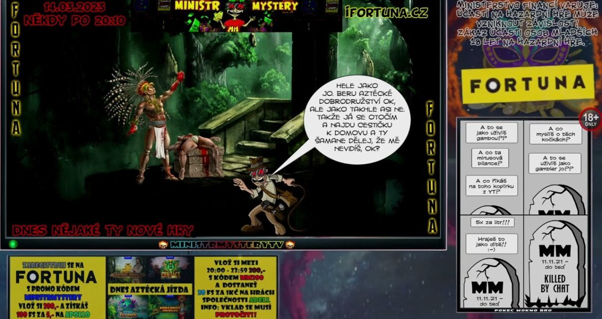 FORTUNA ONLINE CASINO 14.3.2023 • KOMPLETNÍ ZÁZNAM STREAMU