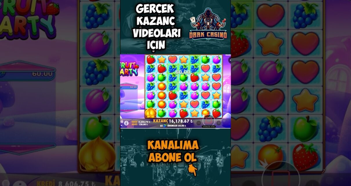 FRUİT PARTY ? YOK ARTIK DEDİRTİYOR! ? #fruitparty  #slotoyunları #slot #casino