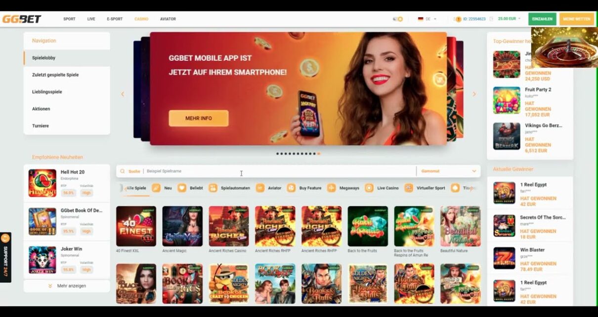 GG Bet Casino – Das beste Online-Casino? – Erfahrung & Spielanleitung
