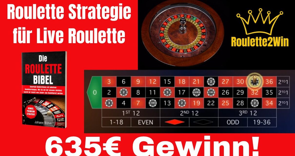 Geldverdienen mit Roulette! Mit Roulettestrategie auf 635€ im online Casino – Live Roulette