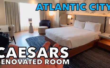 Hotel Room Tour: Newly Renovated Ocean King, Caesars Atlantic City. Bonus: Casino Hotel Pricing.