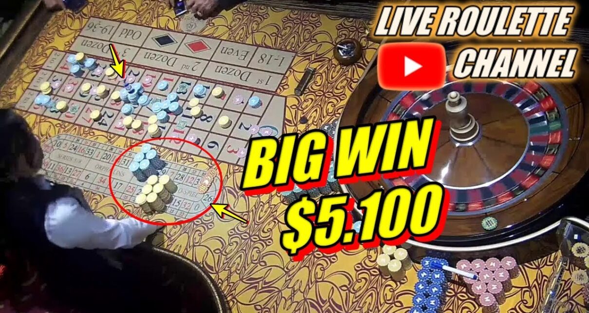 ?LIVE ROULETTE |?BIG WIN ?5.100 In Fantastic Las Vegas Casino ? Exclusive ✅ 2023-03-13