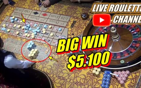 ?LIVE ROULETTE |?BIG WIN ?5.100 In Fantastic Las Vegas Casino ? Exclusive ✅ 2023-03-13