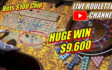 ? LIVE ROULETTE | ? HUGE WIN ?100 Chips Inside Session In Vegas Casino ? Exclusive ✅ 2023-03-16