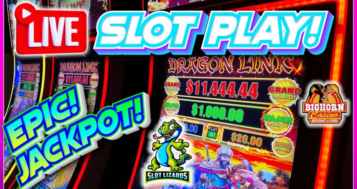 ? LIVE SLOT PLAY!!! J’S LOW ROLLIN’ WEDNESDAY JACKPOT CITY! EPISODE 44! BIGHORN CASINO
