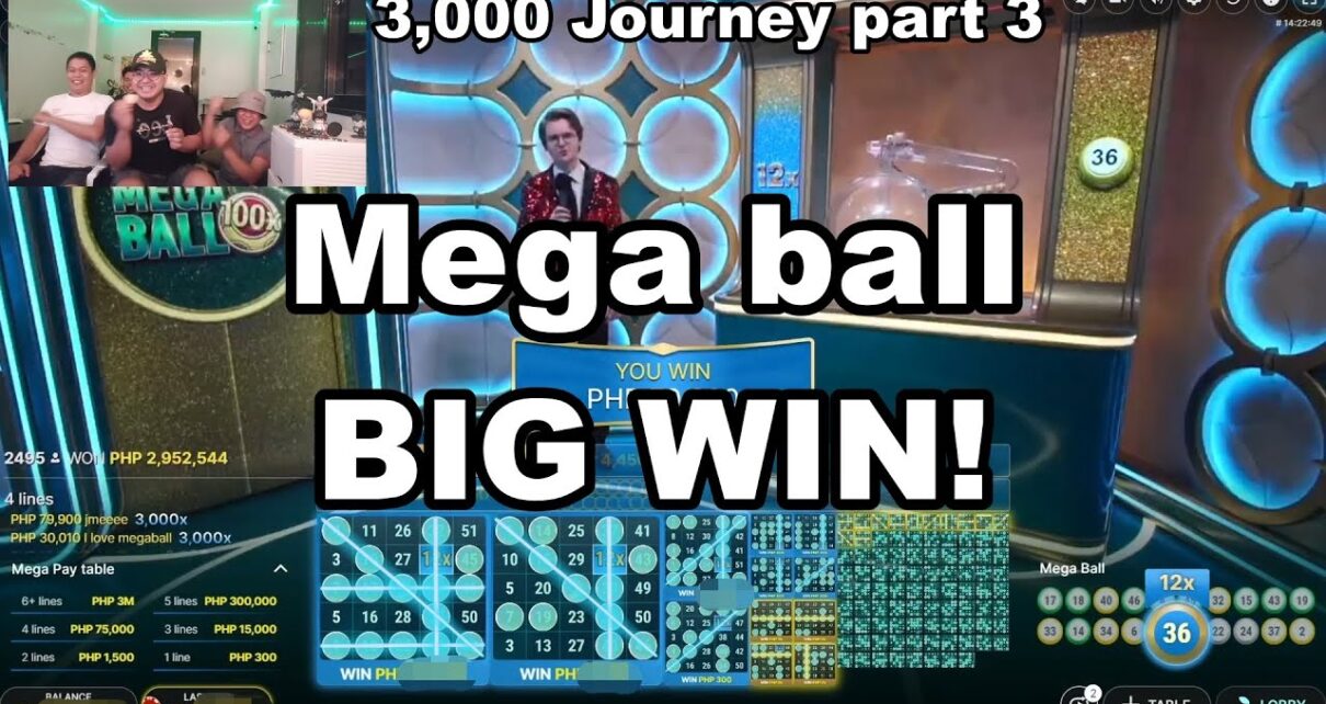 Mega Ball dako nga hit!- 3k Journey Part 3 #crazytime #onlinecasino #gcash #giveaway #evolution #megaball