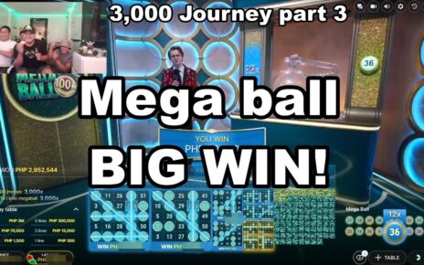 Mega Ball big hit!- 3k Journey constituent 3 #crazytime #onlinecasino #gcash #giveaway #evolution #megaball