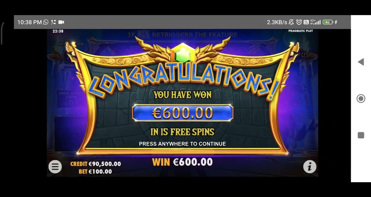 Online casino game gates of olympus jackpot win