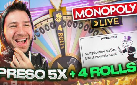 PRESO 5x + 4 ROLLS sulla MONOPOLY ??? CASINO LIVE demo in ITALIA con MiKE SLOT