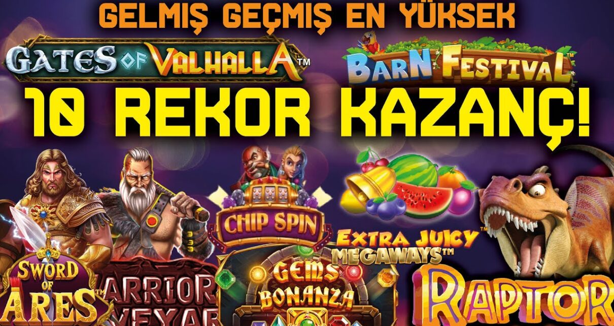 SLOT OYUNLARI ? GELMİŞ GEÇMİŞ EN YÜKSEK 10 REKOR KAZANÇ ! ? MAX WIN !ı