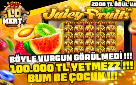 SLOT OYUNLARI ?? JUICY FRUITS REKOR KAZANÇ ?BUMM ? 2.000TL NAKİT ÖDÜL ?? #slot #slotoyunları #casino