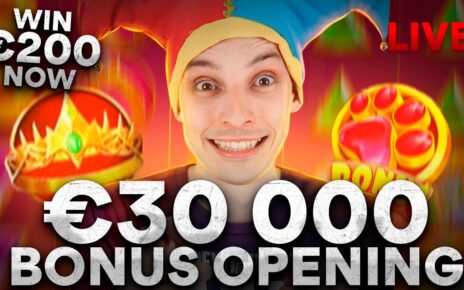 SLOTS LIVE ? €30 000 BONUS OPENING! Casino Stream Big Wins with mrBigSpin