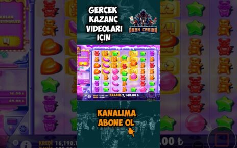 SUGAR RUSH ? SON SPİNDEN GELEN REKOR ÖDEME! ? #slotoyunları #sugarrush  #slot #casino